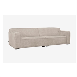 Vilmers Comfy 3 pers. sofa - Stof Dessin Garnet Aluminium